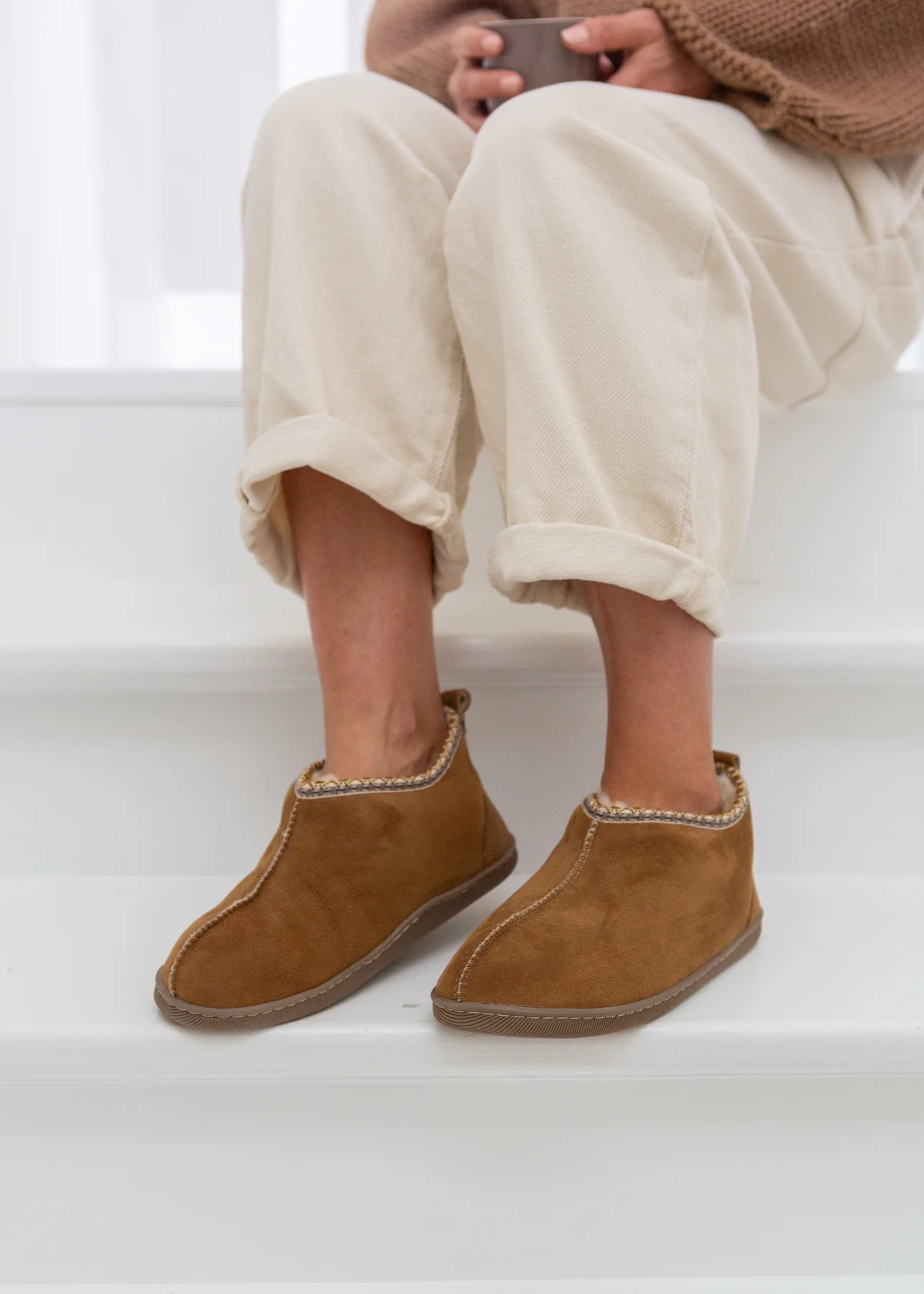 Agnes Sheepskin Boots - Chestnut - Image 6