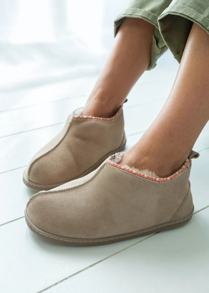 Agnes Sheepskin Boots - Pale Beige - Image 5