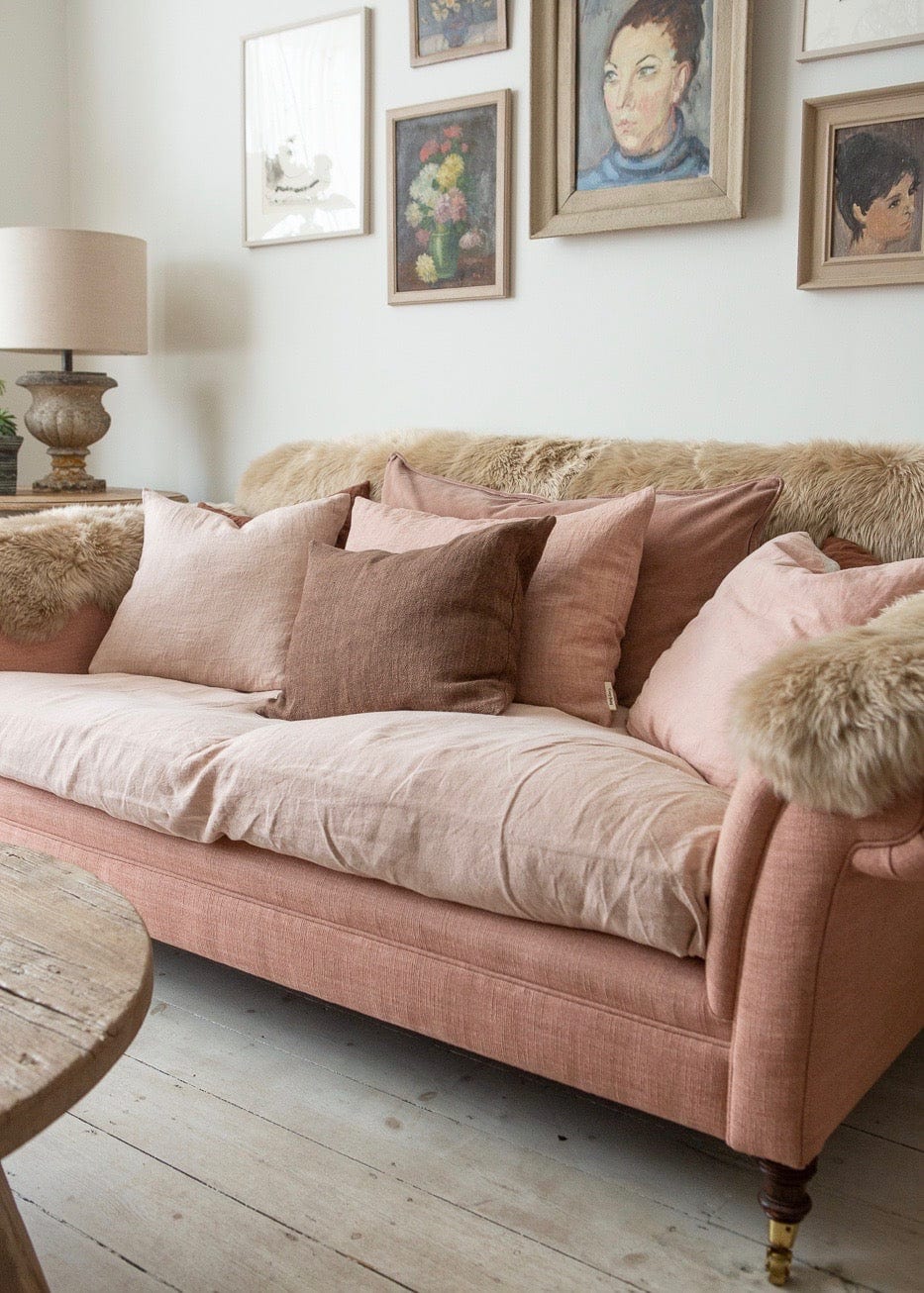 Double Sheepskin Rug – Natural Nappa - Image 4