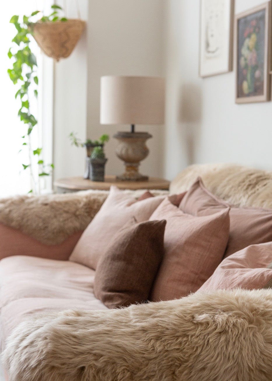 Double Sheepskin Rug – Natural Nappa - Image 8