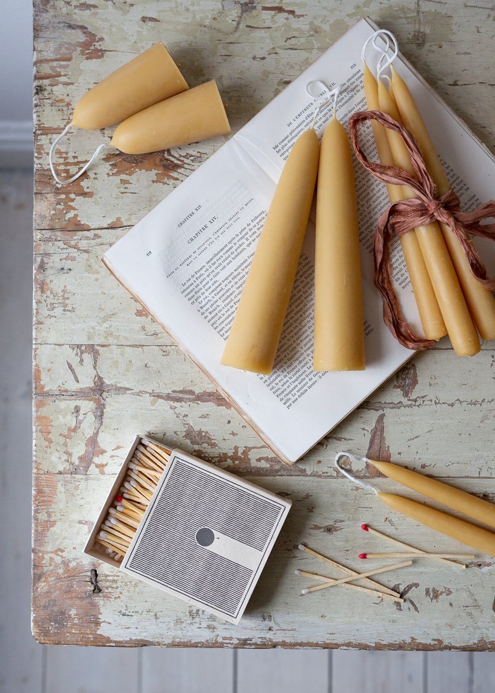 Standard Dinner – Pairs Pure Beeswax Candles – Boxes of 3, 4 or 6 pairs - Image 5