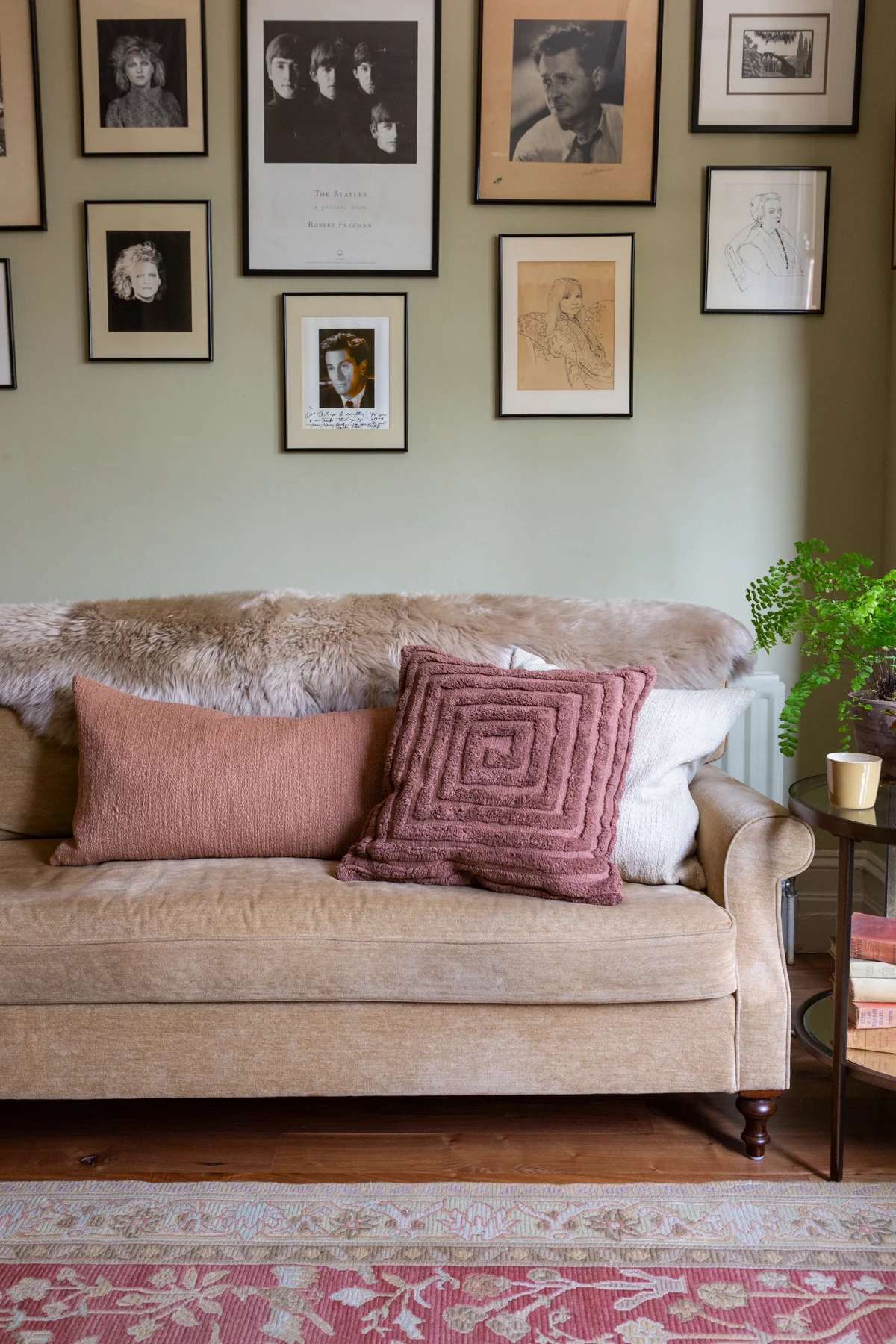 Slubby Cotton Textured Cushion – Large Rectangle – Clay Pink - Image 8