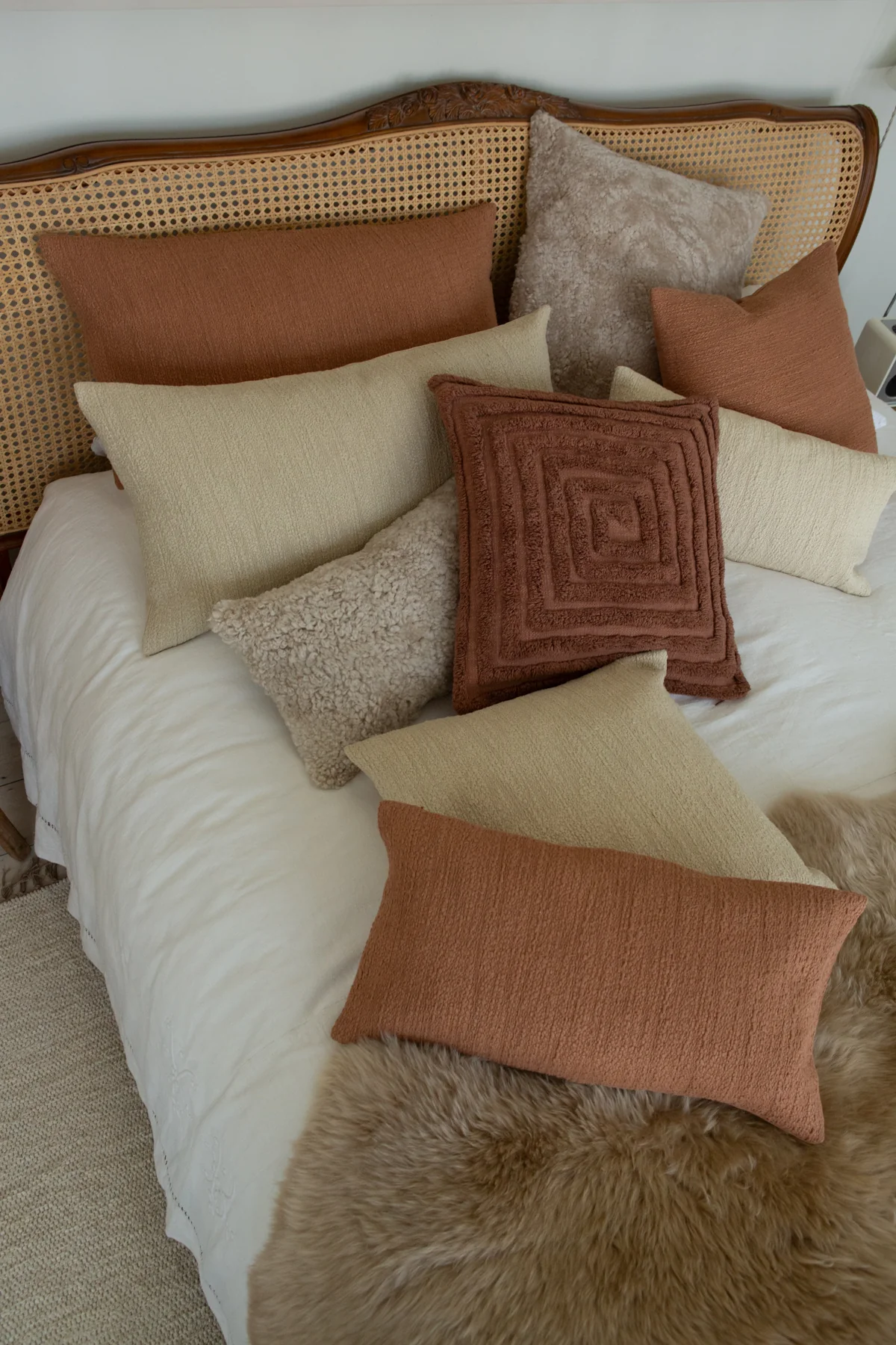 Tufted Spiral Cushion - Mocha - Image 8